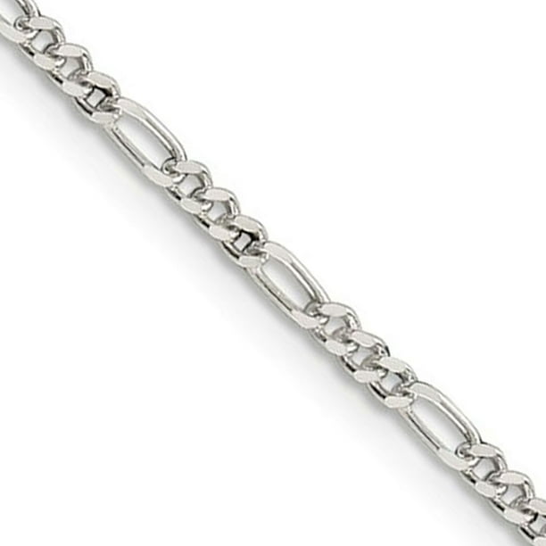 Sterling Silver 2.25mm Figaro Chain 